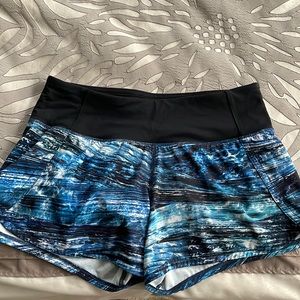 Blue lululemon shorts